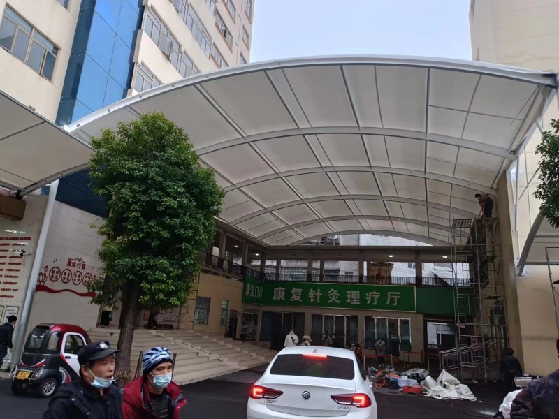 2026海宁市推拉棚膜结构一体化厂家，厂区、园区停车棚工程承接-1